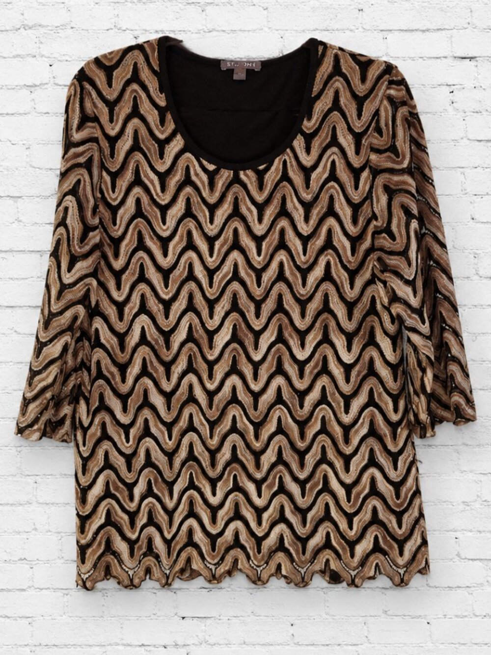 Roz & Ali Black/Brown Tunic - XL